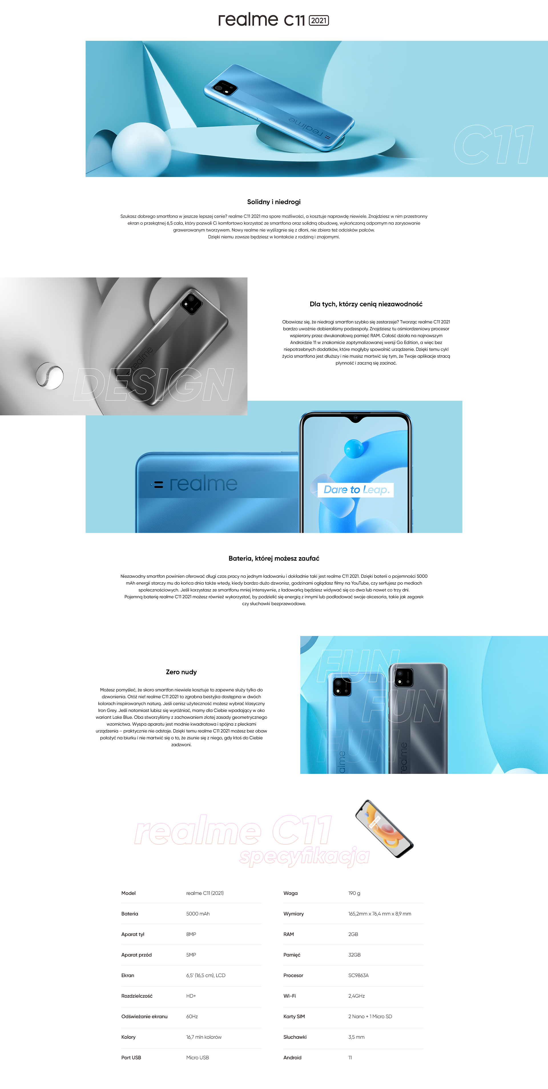 Prezentacja Realme c11 